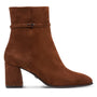 DAMES BOOTS+KORT LAARS-Bruin suède