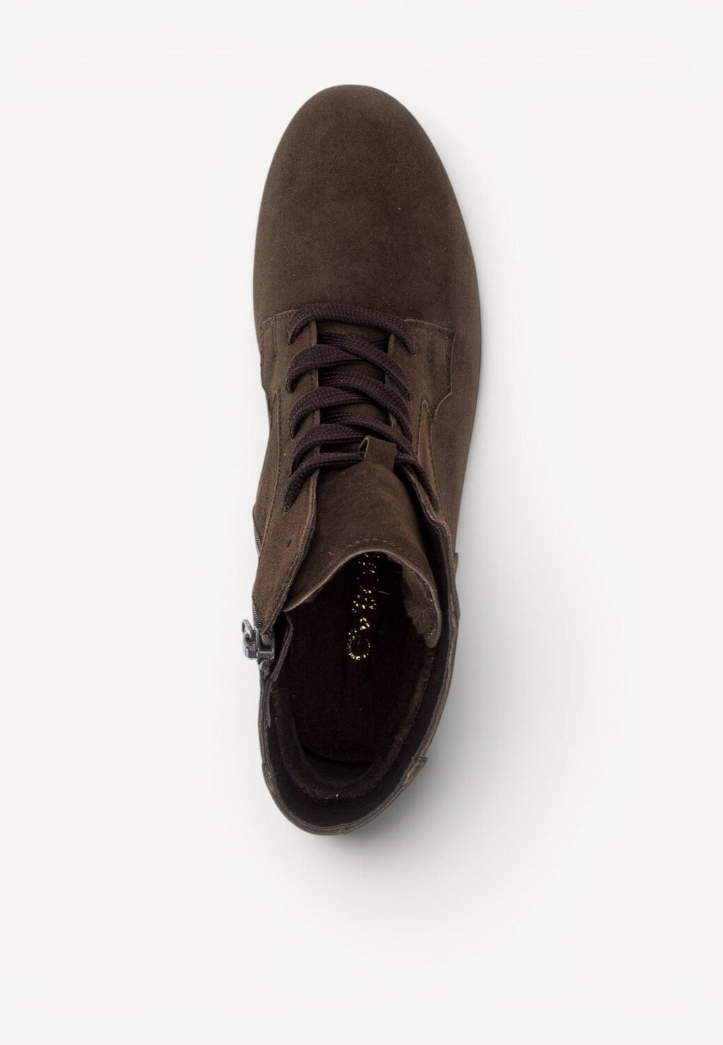 DAMES BOOTS+KORT LAARS-Bruin suède