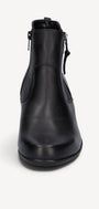 DAMES BOOTS+KORT LAARS-Zwart leer