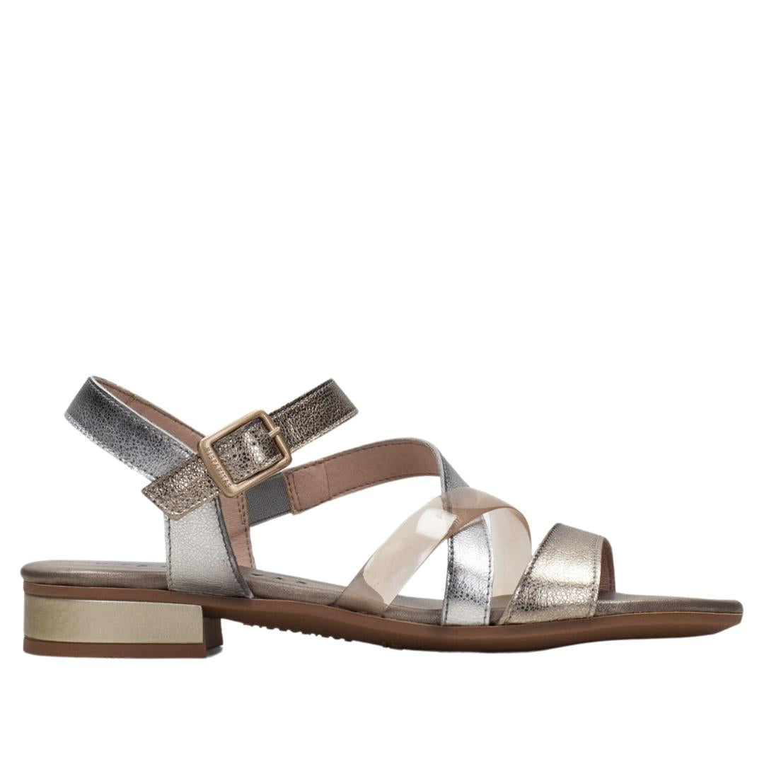 DAMES OPEN SCHOENEN-Goud combi kleur