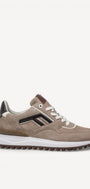 Heren veterschoenen-Beige suède/nubuck