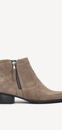 DAMES BOOTS+KORT LAARS-Beige suède/nubuck