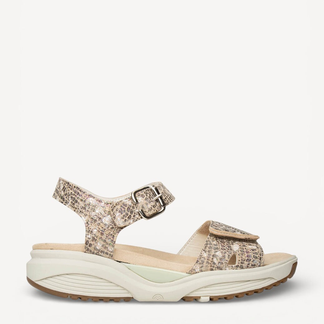 DAMES OPEN SCHOENEN-Bruin combi kleur