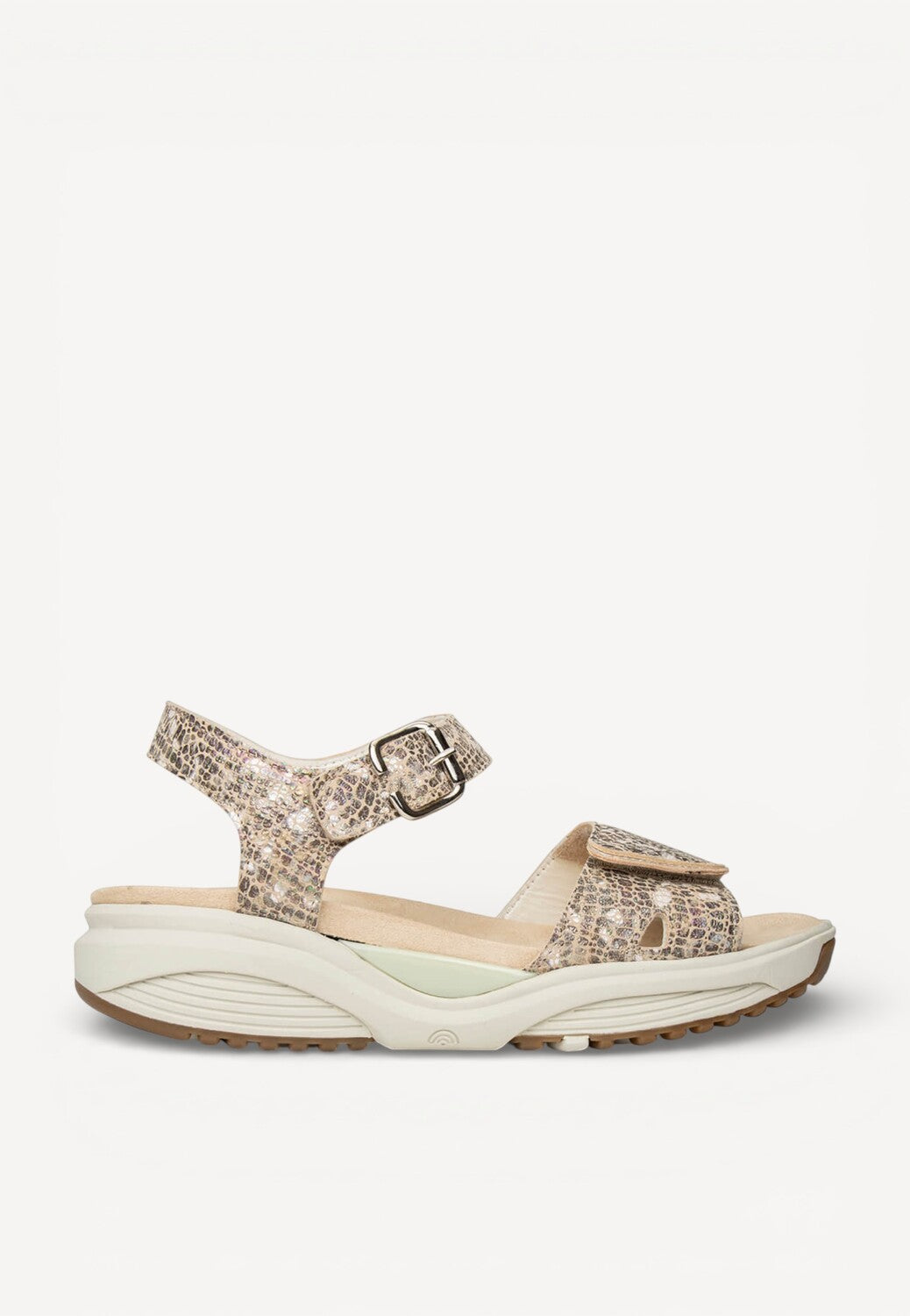 DAMES OPEN SCHOENEN-Bruin combi kleur