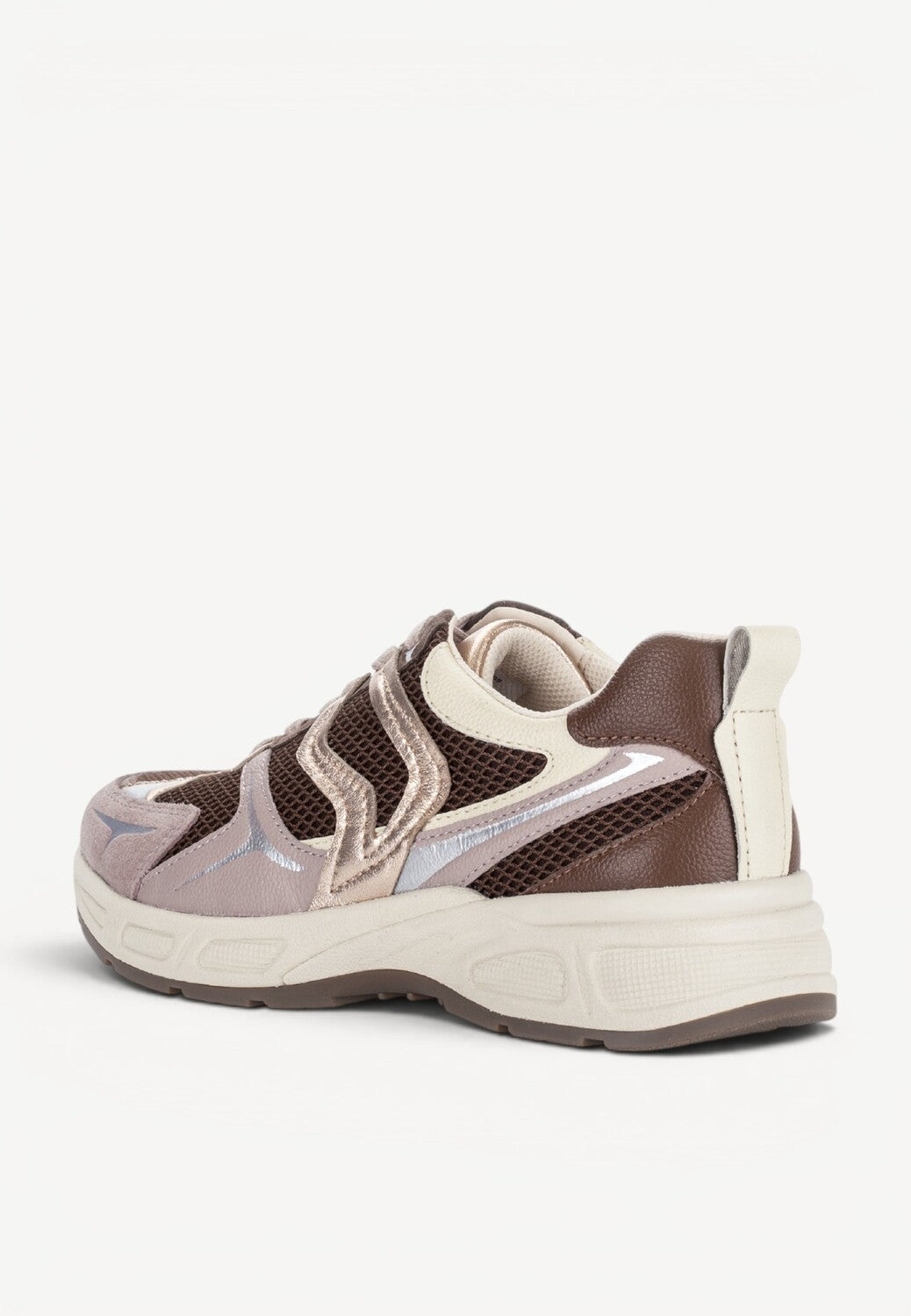 DAMES SPORTIEVE VETERSCHO-Beige combi kleur