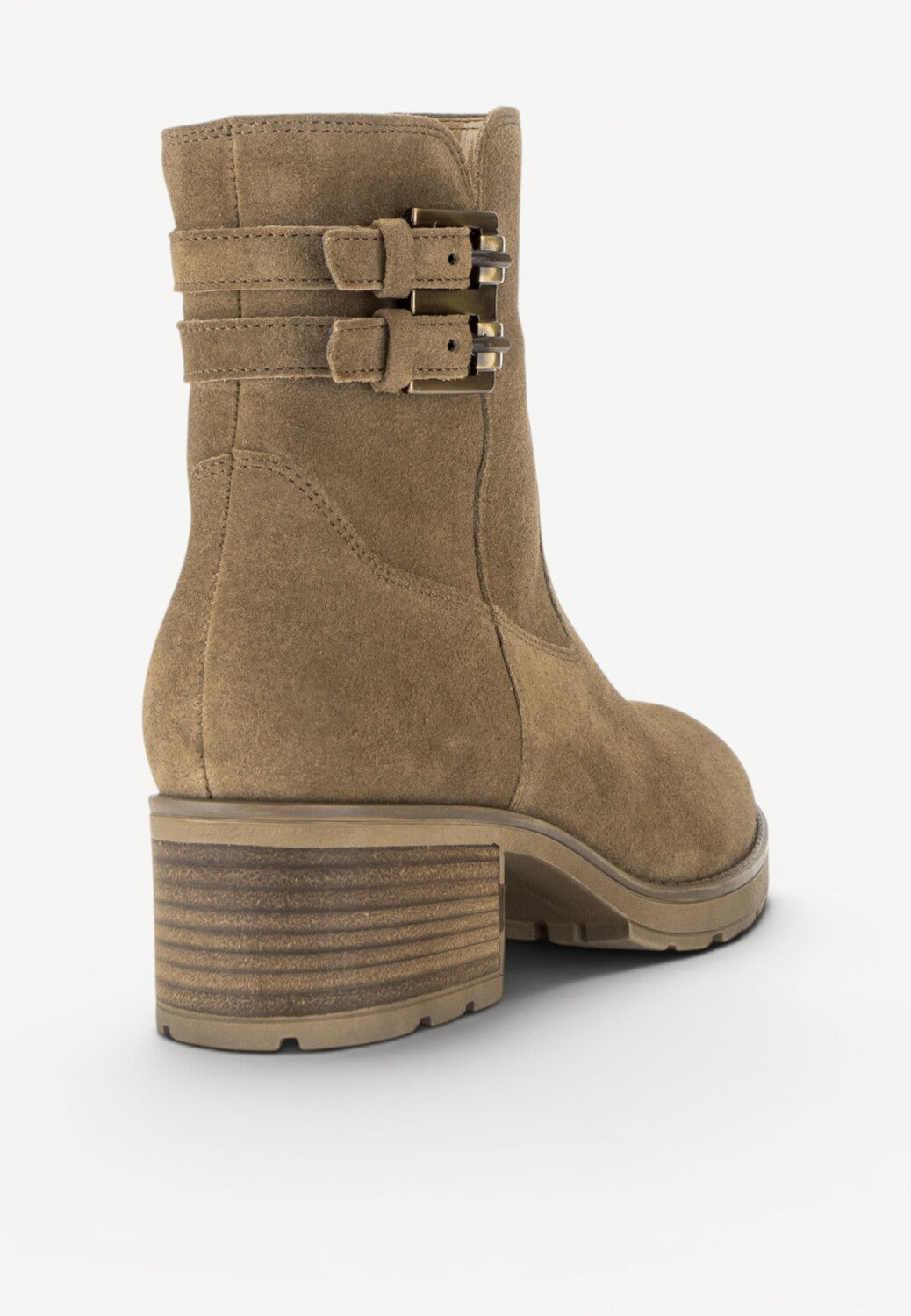 DAMES BOOTS+KORT LAARS-Bruin suède