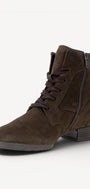 DAMES BOOTS+KORT LAARS-Bruin suède