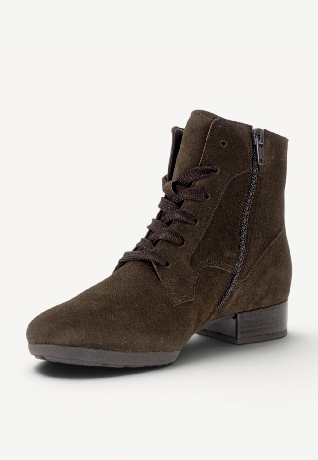 DAMES BOOTS+KORT LAARS-Bruin suède