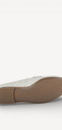 DAMES INSTAPSCHOENEN-Beige leer