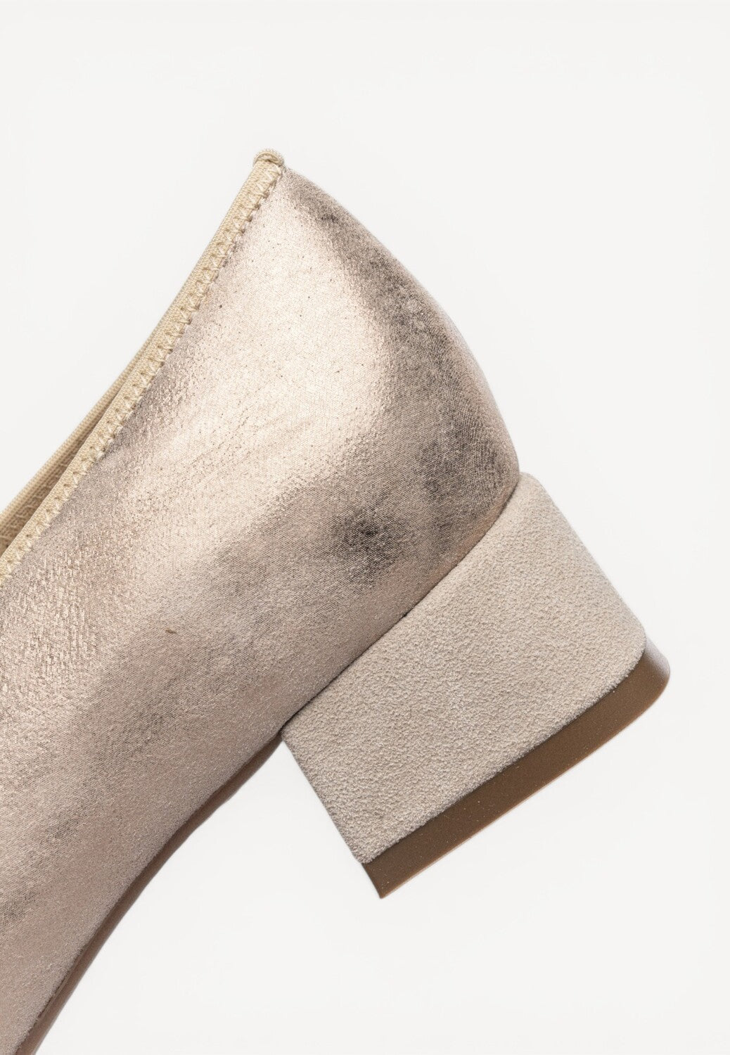 BALLERINAS + PUMPS-Beige leer