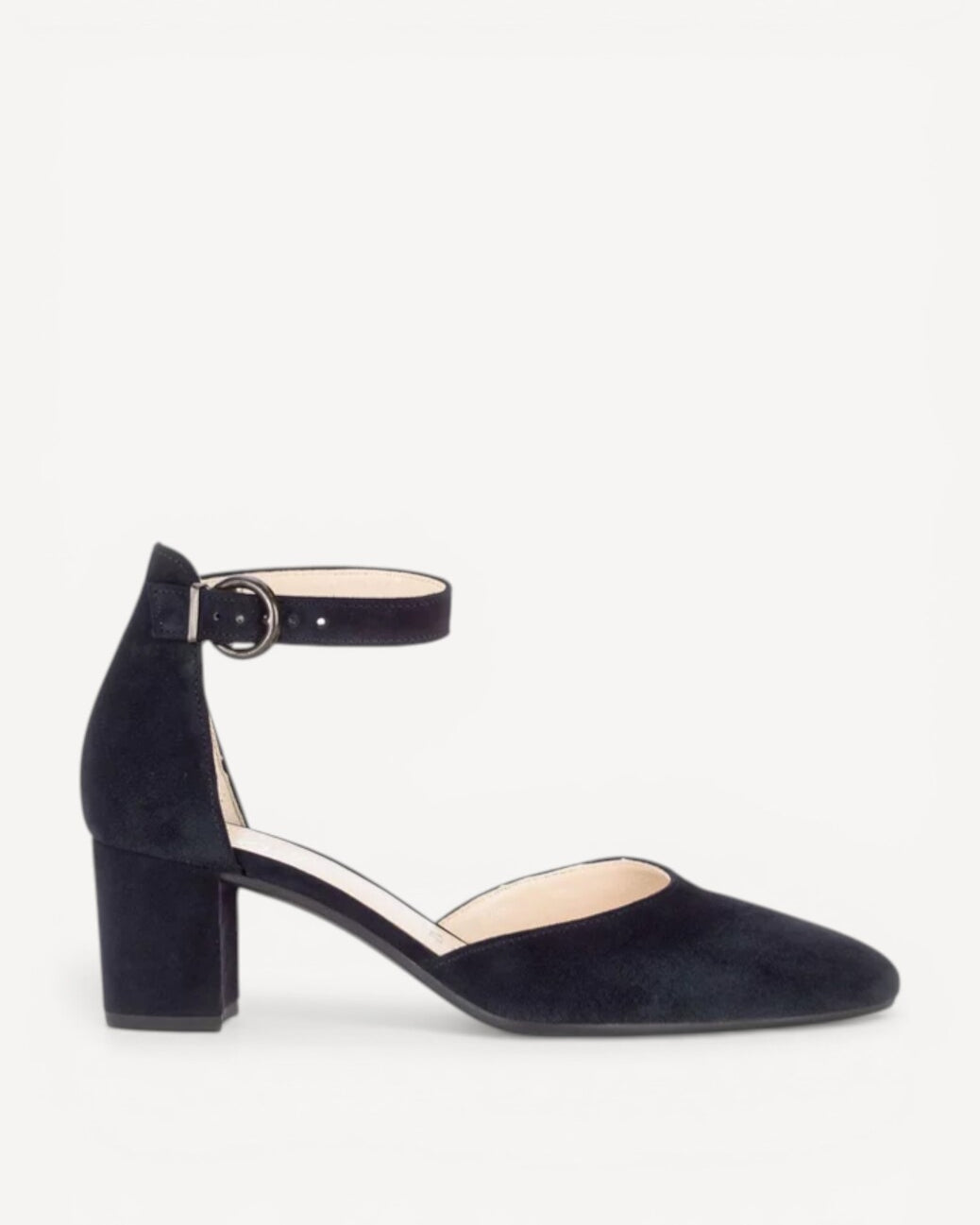 BALLERINAS + PUMPS-Blauw suède/nubuck