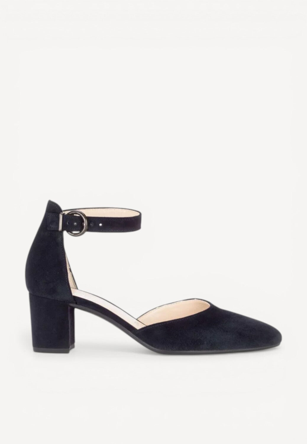 BALLERINAS + PUMPS-Blauw suède/nubuck
