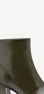 DAMES BOOTS+KORT LAARS-Groen lak