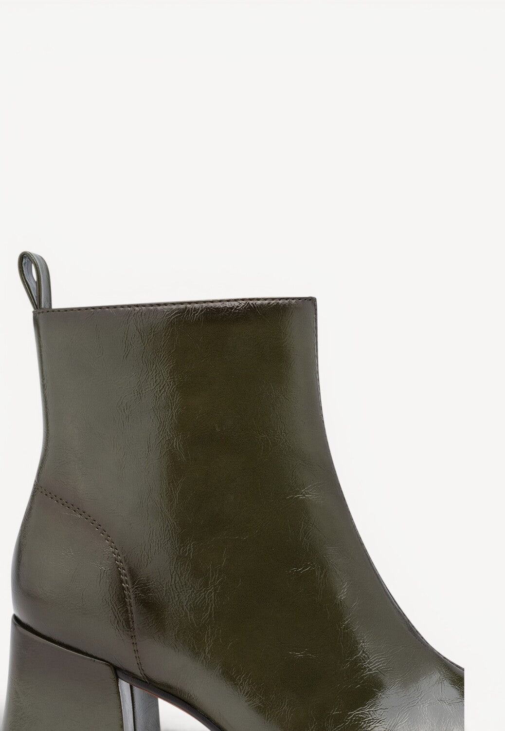 DAMES BOOTS+KORT LAARS-Groen lak