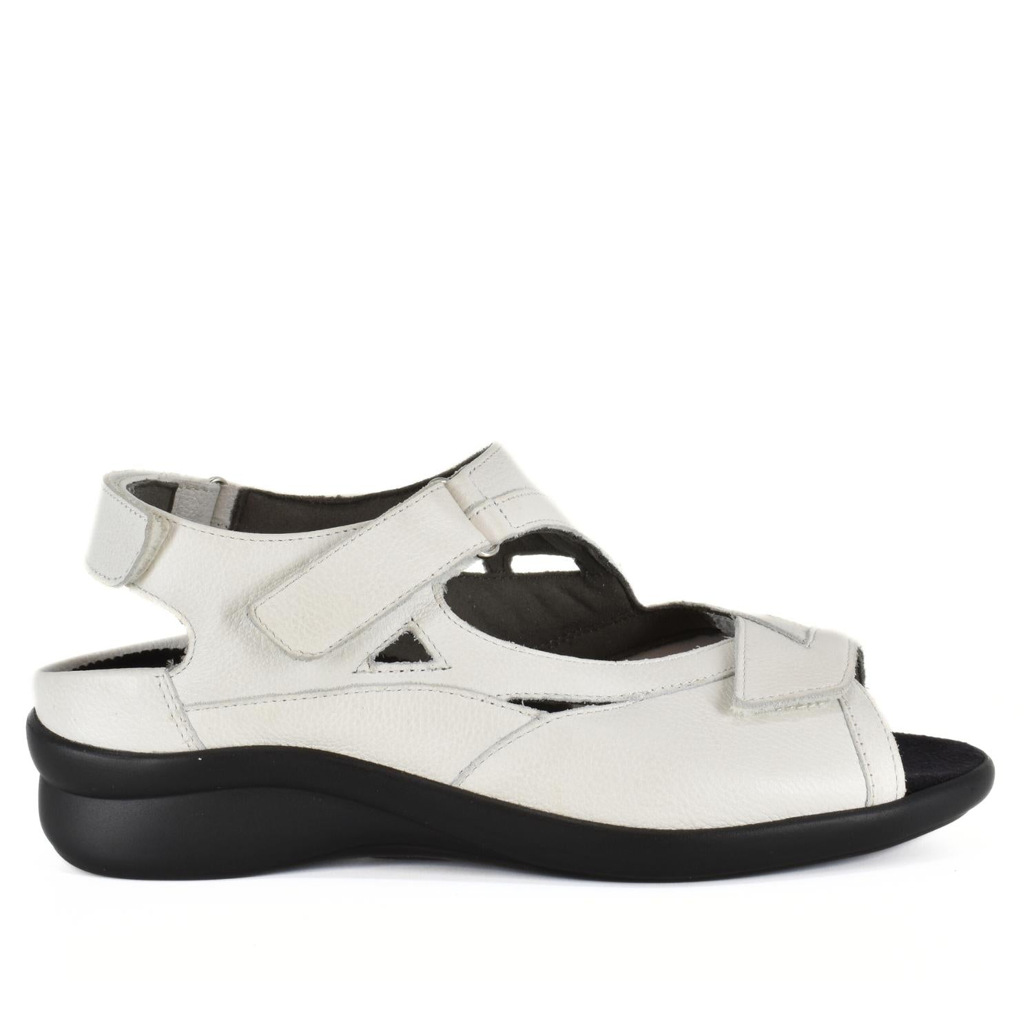 DAMES OPEN SCHOENEN-Wit leer