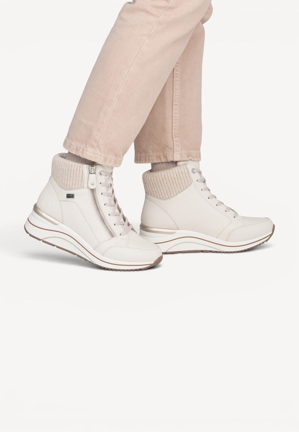 DAMES SPORTIEVE VETERSCHO-Beige leer