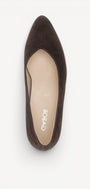 BALLERINAS + PUMPS-Bruin suède