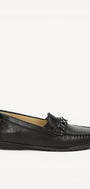 DAMES INSTAPSCHOENEN-Zwart leer