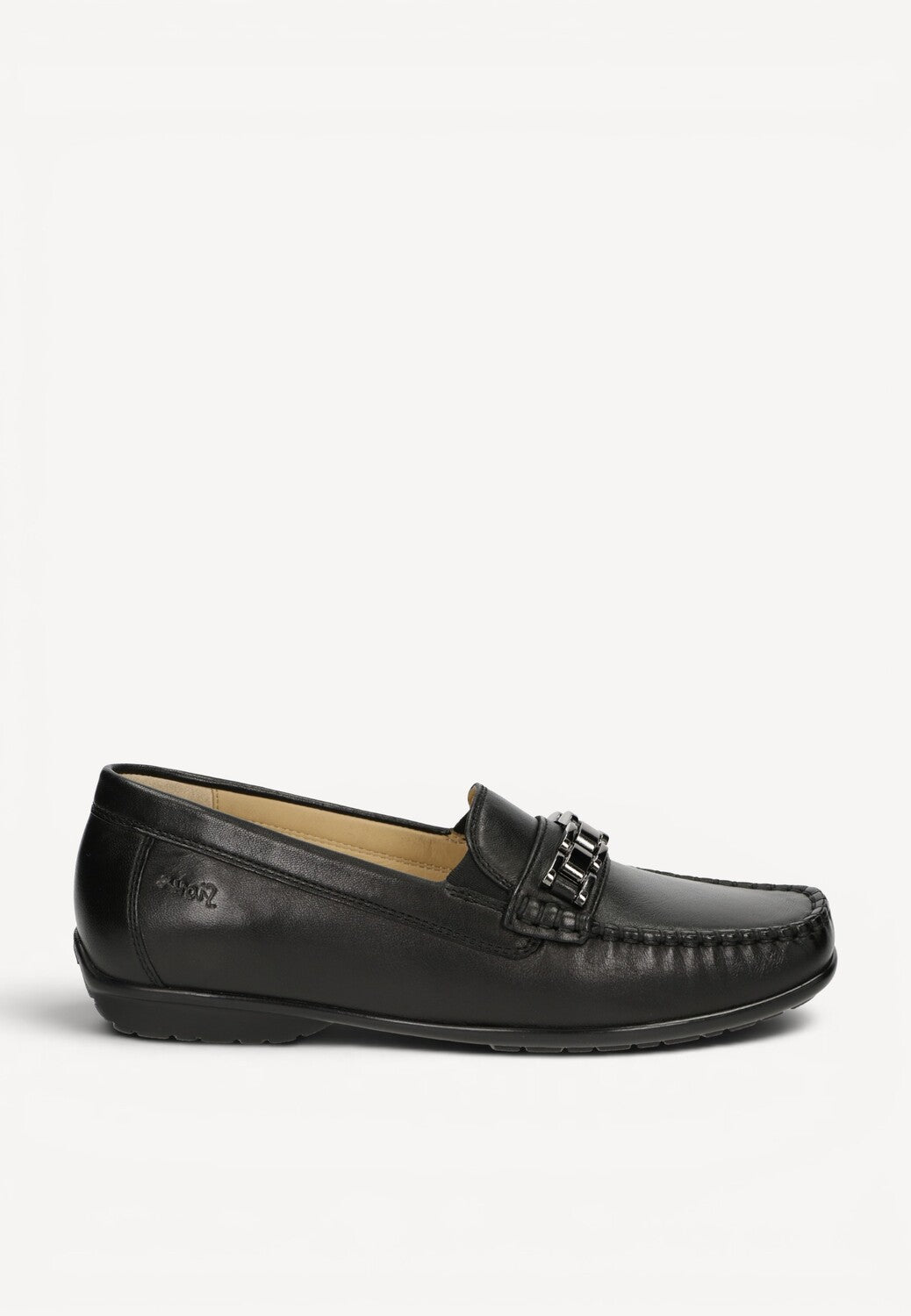 DAMES INSTAPSCHOENEN-Zwart leer