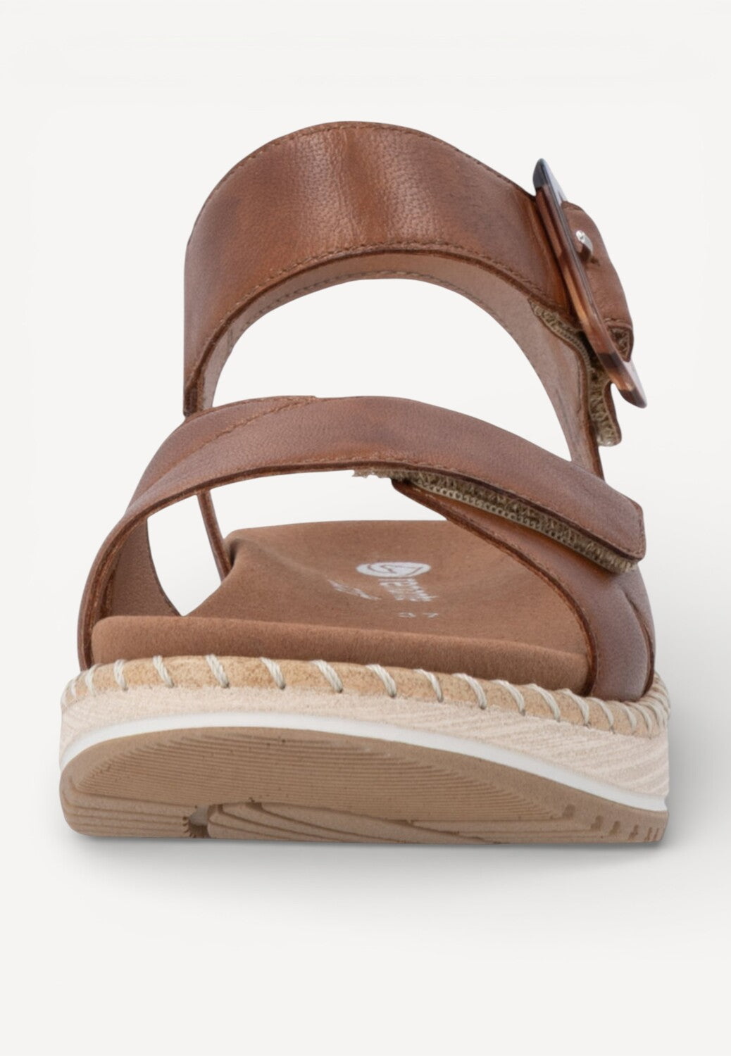 DAMES OPEN SCHOENEN-Bruin leer