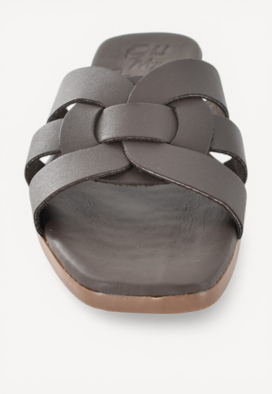 DAMES OPEN SCHOENEN-Bruin leer