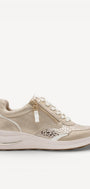 DAMES SPORTIEVE VETERSCHO-Beige suède/nubuck