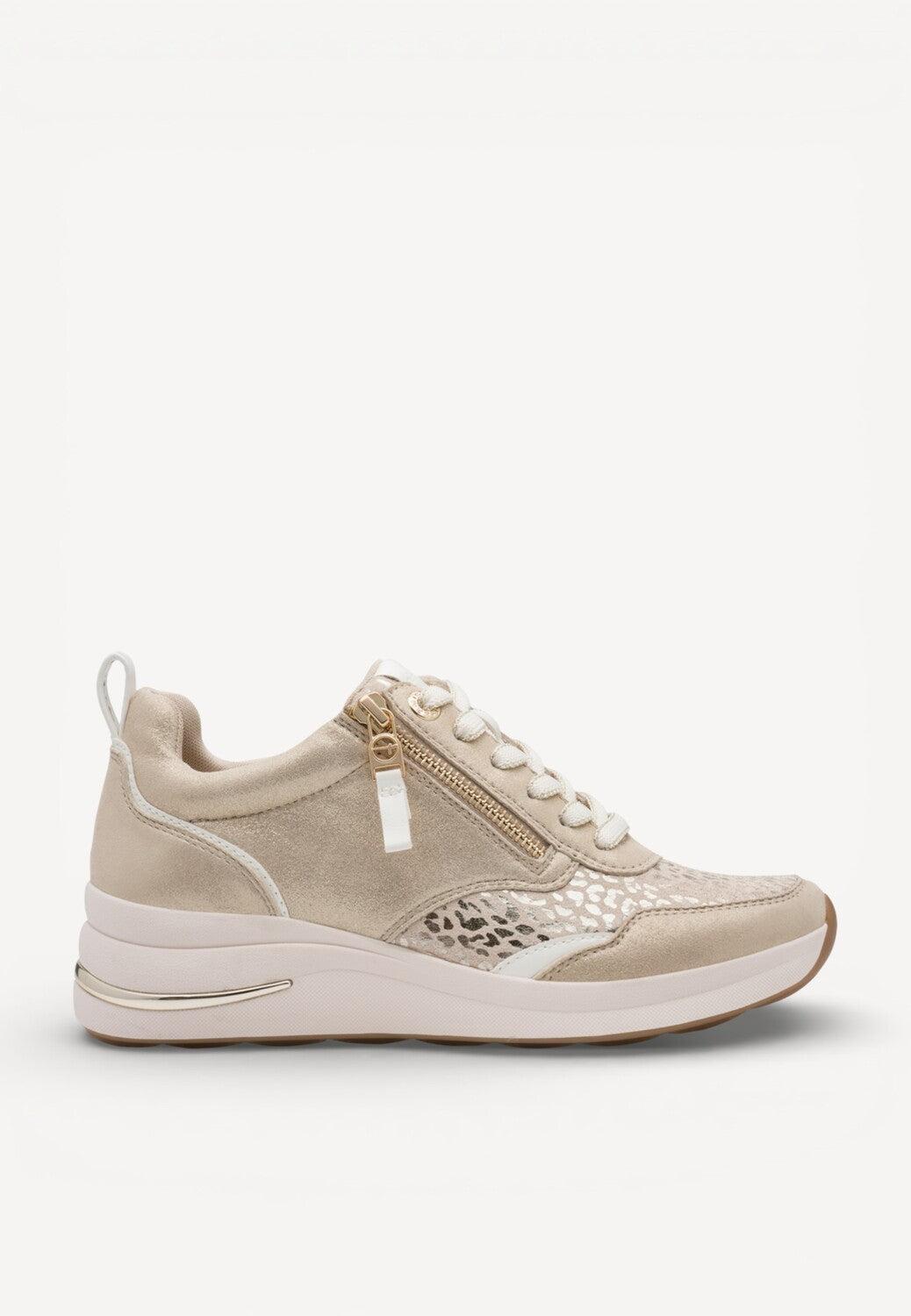 DAMES SPORTIEVE VETERSCHO-Beige suède/nubuck