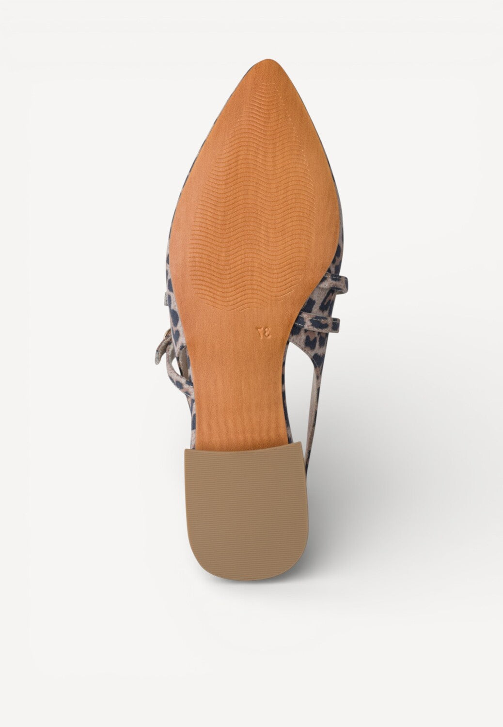 MUIL +SLINGBACK-Bruin combi kleur