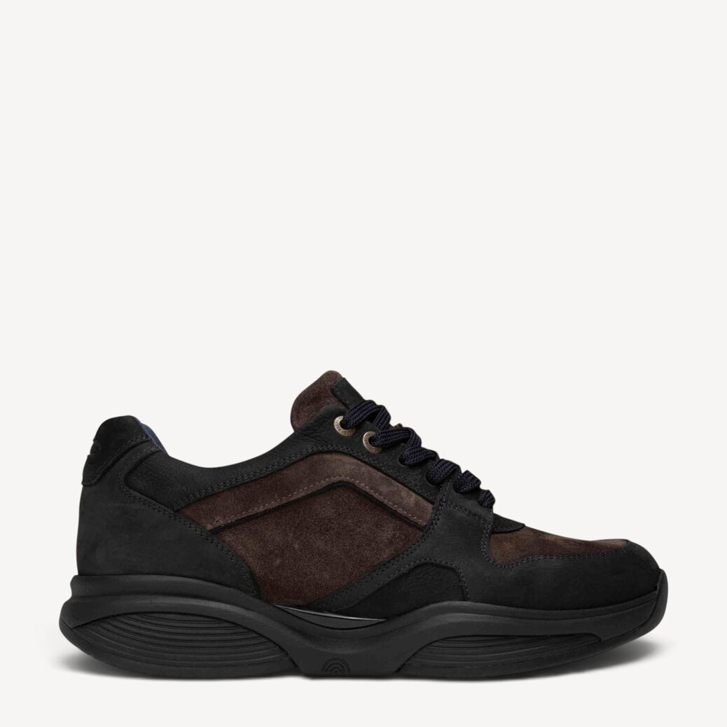 Heren veterschoenen-Blauw combi kleur