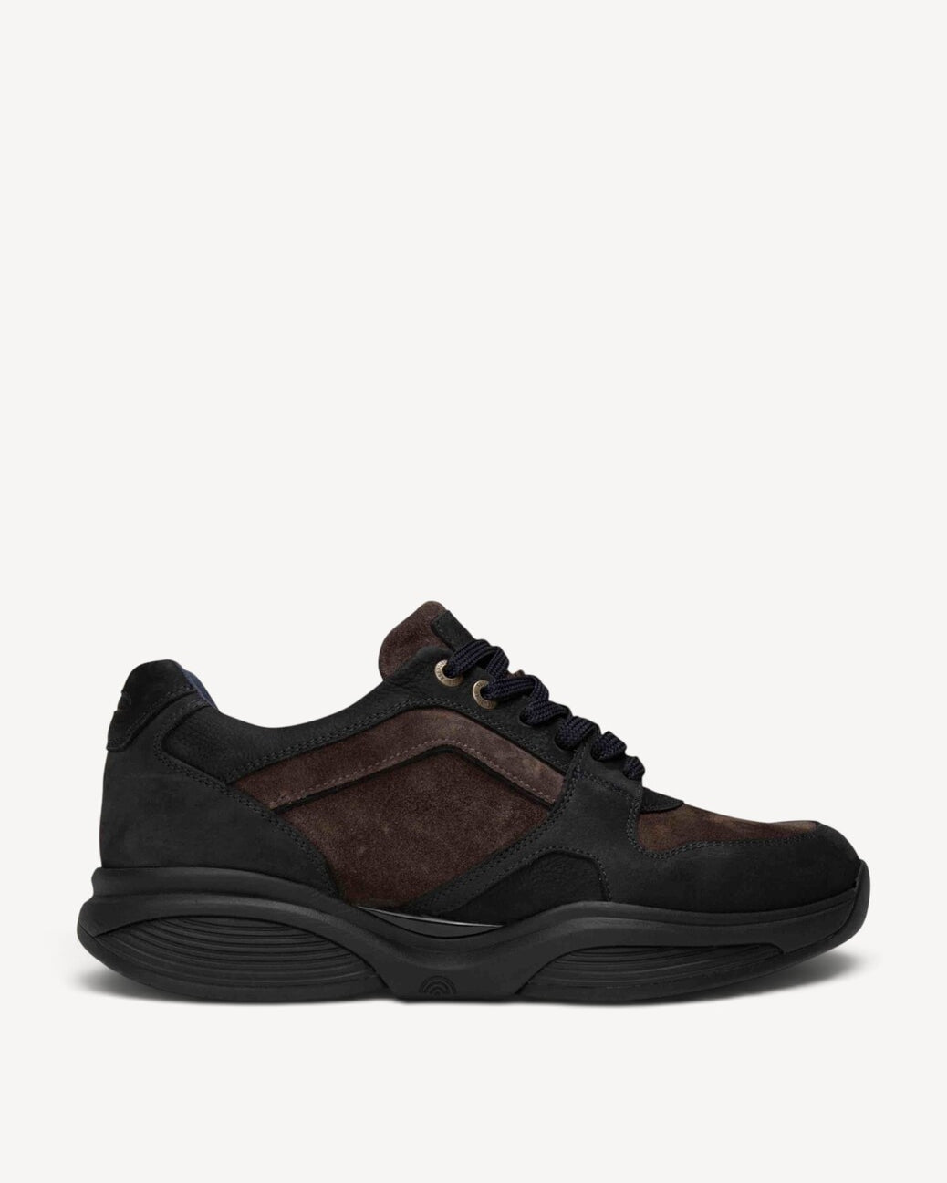 Heren veterschoenen-Blauw combi kleur
