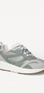 Heren veterschoenen-Grijs combi kleur