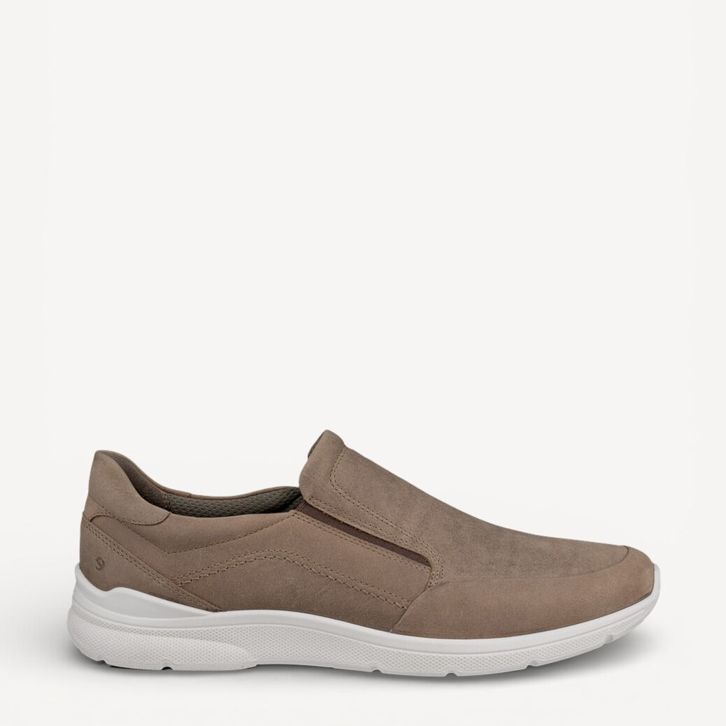 Heren instapper-Beige suède/nubuck