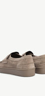 Heren instapper-Beige suède/nubuck
