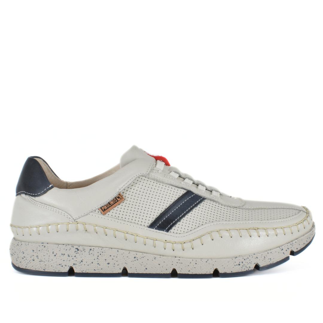 Heren instapper-Wit leer