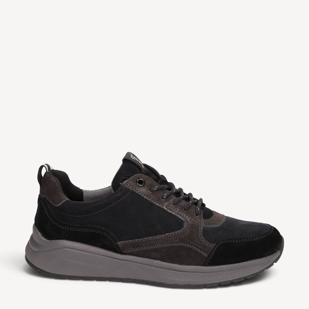 Heren veterschoenen-Blauw combi kleur