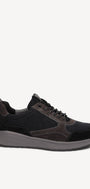 Heren veterschoenen-Blauw combi kleur