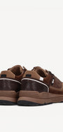 Heren veterschoenen-Bruin suède