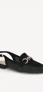 MUIL +SLINGBACK-Zwart leer