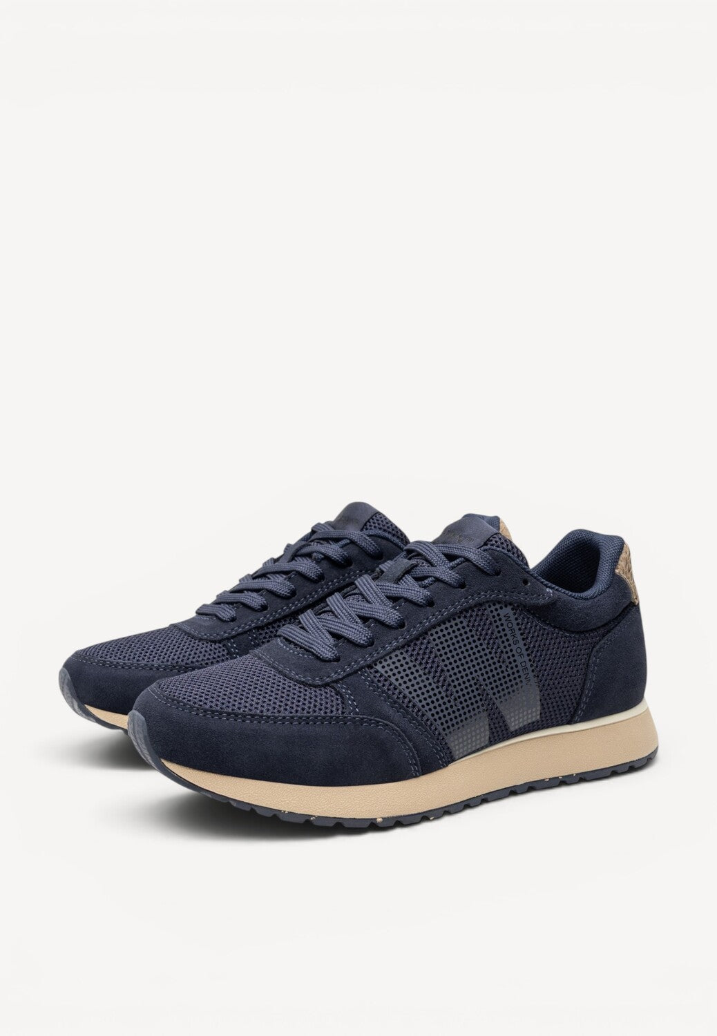 DAMES SPORTIEVE VETERSCHO-Blauw suède/nubuck