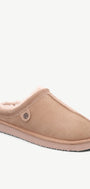 Dames muil pantoffels-Beige suède/nubuck