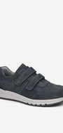 Heren veterschoenen-Blauw suède/nubuck