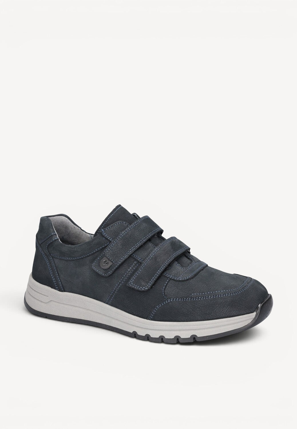 Heren veterschoenen-Blauw suède/nubuck