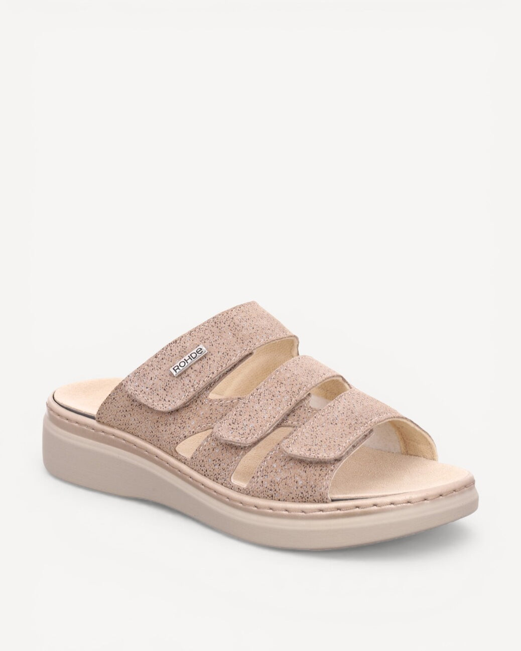 DAMES OPEN SCHOENEN-Beige suède/nubuck