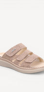 DAMES OPEN SCHOENEN-Beige suède/nubuck