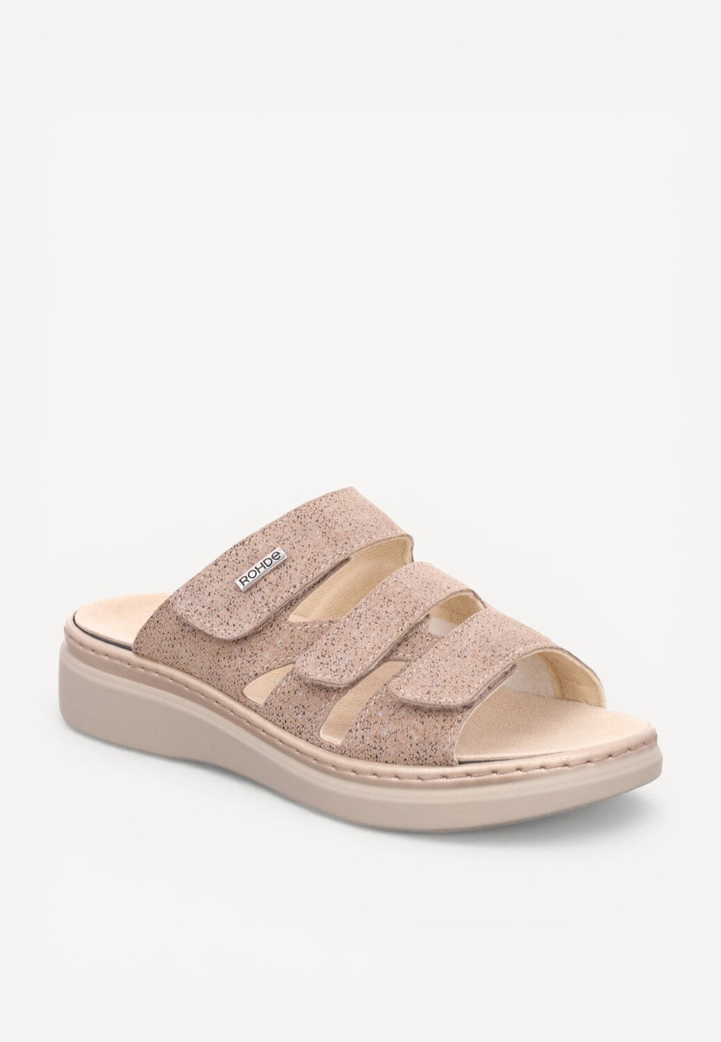DAMES OPEN SCHOENEN-Beige suède/nubuck