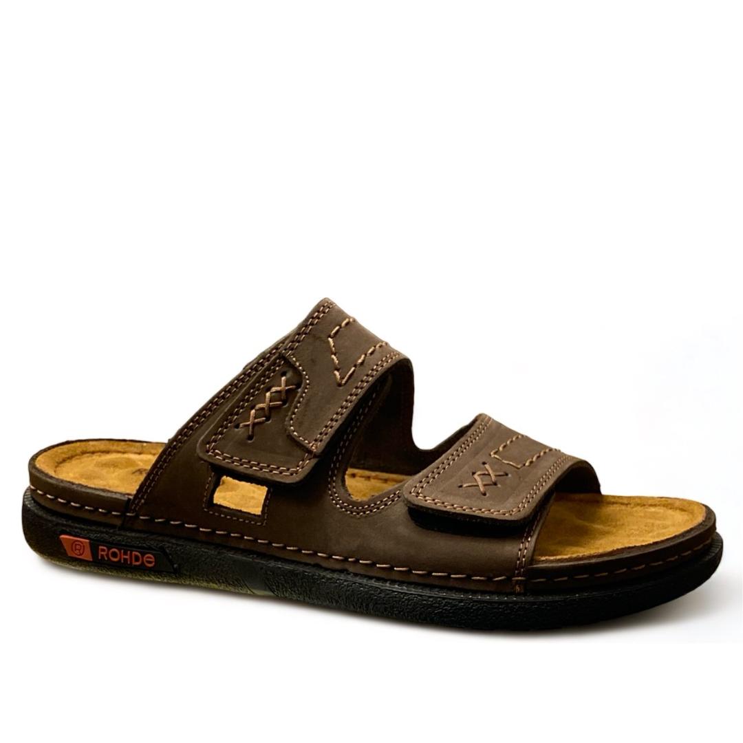 HE SLIPPER/SAND-Bruin leer