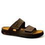 HE SLIPPER/SAND-Bruin leer