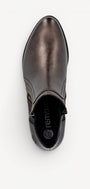 DAMES BOOTS+KORT LAARS-Brons leer