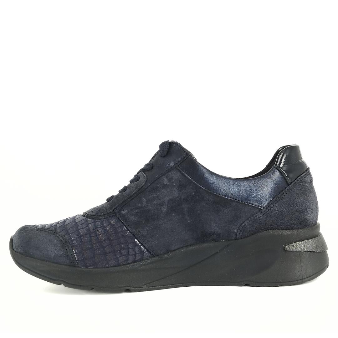 DAMES SPORTIEVE VETERSCHO-Blauw suède/nubuck