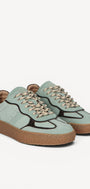 DAMES SPORTIEVE VETERSCHO-Groen suède/nubuck
